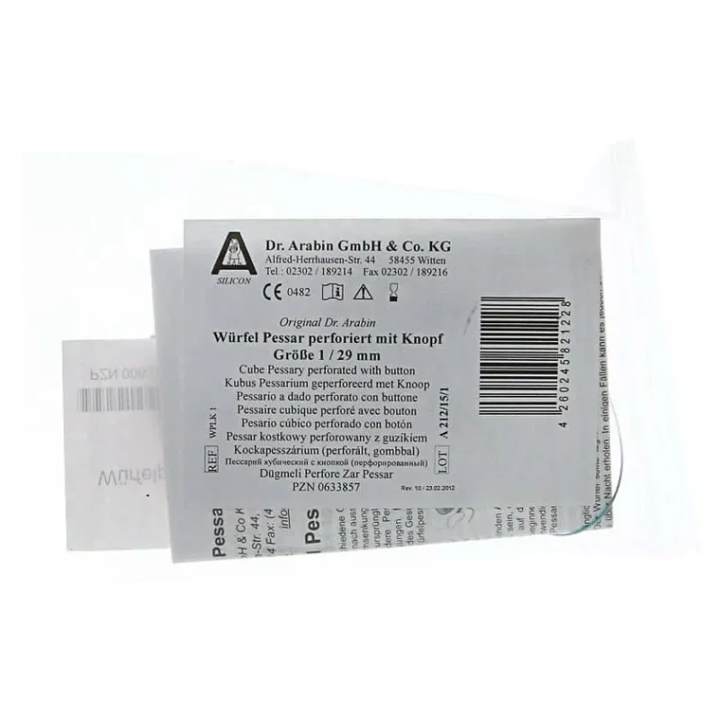 Pessar Arabin în formă de cub, perforat, 29 mm, mărimea 1, bucată — preț și oferte
