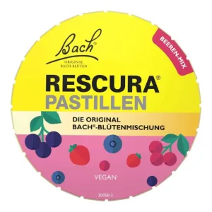 Pastile Rescura originale cu flori de Bach, amestec de fructe de pădure, 50 g