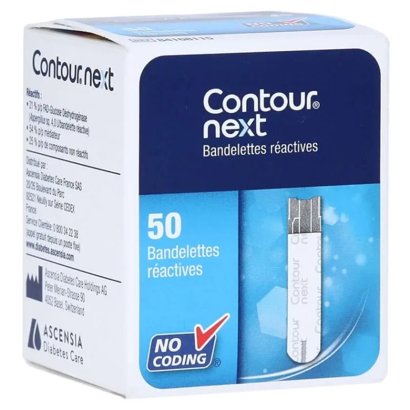Contour Next – benzi de testare cu senzori, 50 buc. — preț și oferte