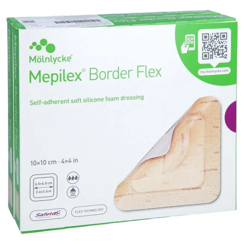 Mepilex Border Flex, bandă adezivă din spumă, 10 x 1, 10 bucăți — preț și oferte