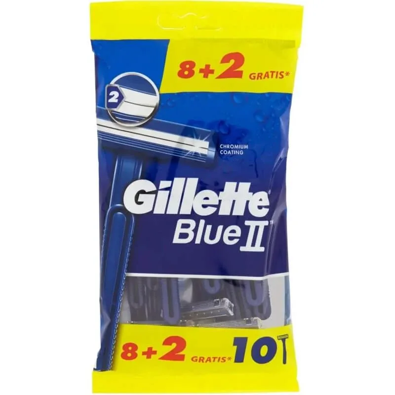 Gillette Blue II – 10 lame de ras — preț și oferte