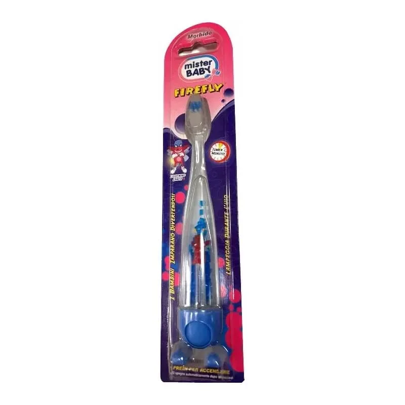 Mister Baby Firefly – periuță de dinți moale și luminoasă Lightning Lance — preț și oferte