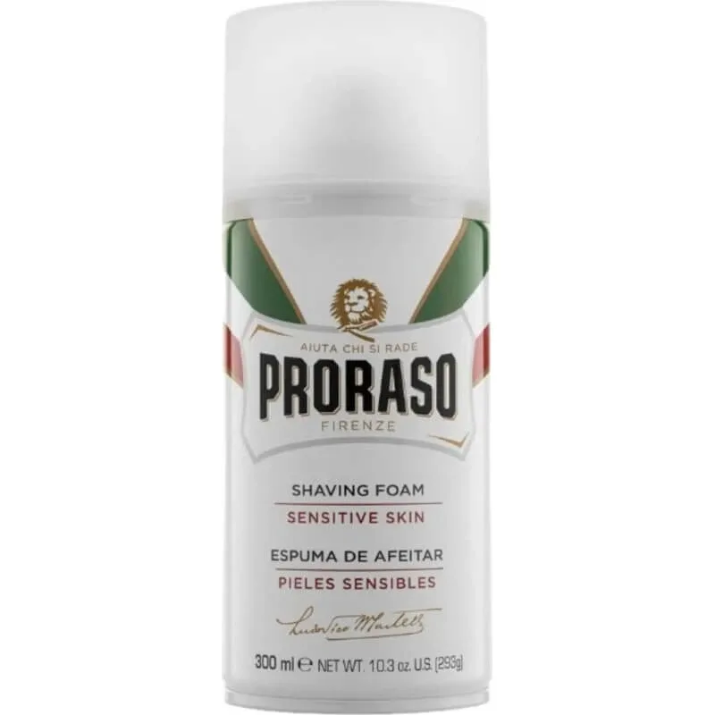 Proraso sensitive skin – spumă de ras pentru pielea sensibilă, 300 ml — preț și oferte