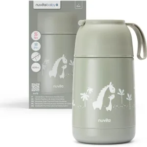 Nuvita Thermos – recipient termic pentru alimente din oțel, 620 ml – verde