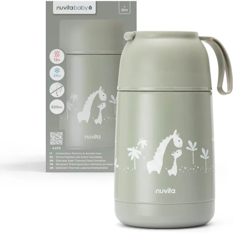 Nuvita Thermos – recipient termic pentru alimente din oțel, 620 ml – verde — preț și oferte
