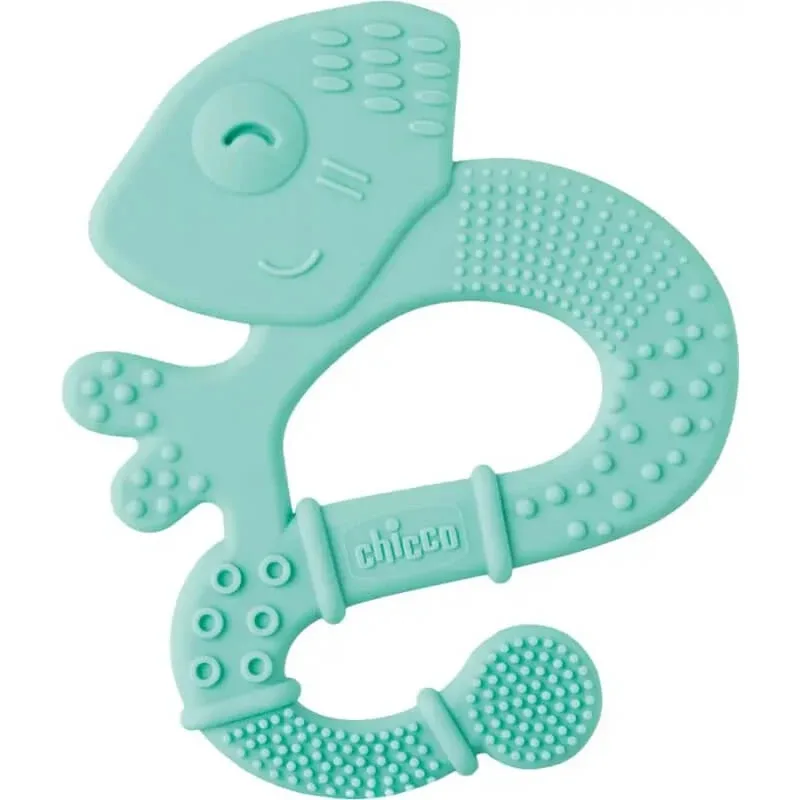 Chicco Soft Iguana – jucărie de masaj pentru gingii din silicon – albastru deschis — preț și oferte