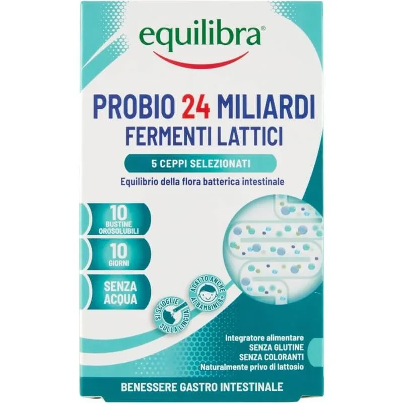 Equilibra Probio 24 de miliarde, 10 stickpack-uri solubile în gură – supliment alimentar pentru flora intestinală — preț și oferte