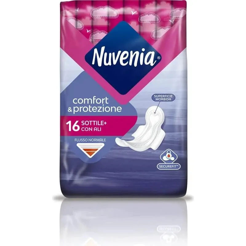 Nuvenia Subtil+ cu aripioare – 16 tampoane pentru flux normal — preț și oferte