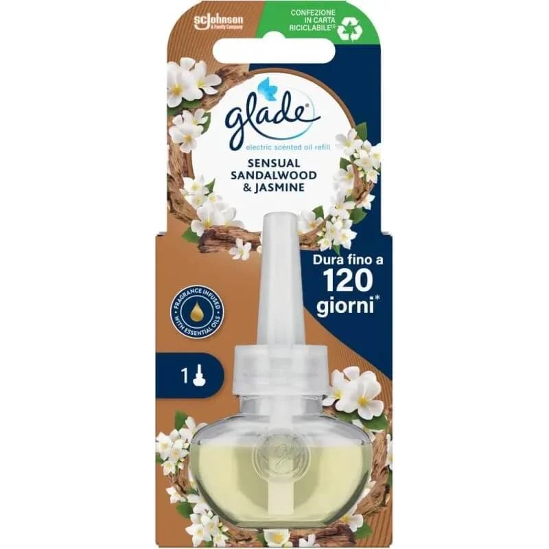 Glade Sensual sandalwood &amp; jasmine – rezerve pentru difuzor electric — preț și oferte