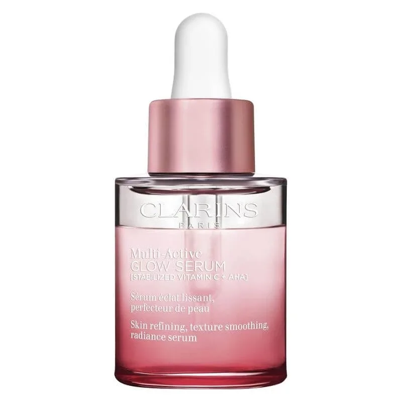Clarins Multi-Active Glow Serum – ser bifazic iluminator, netezitor și uniformizant, 30 ml — preț și oferte