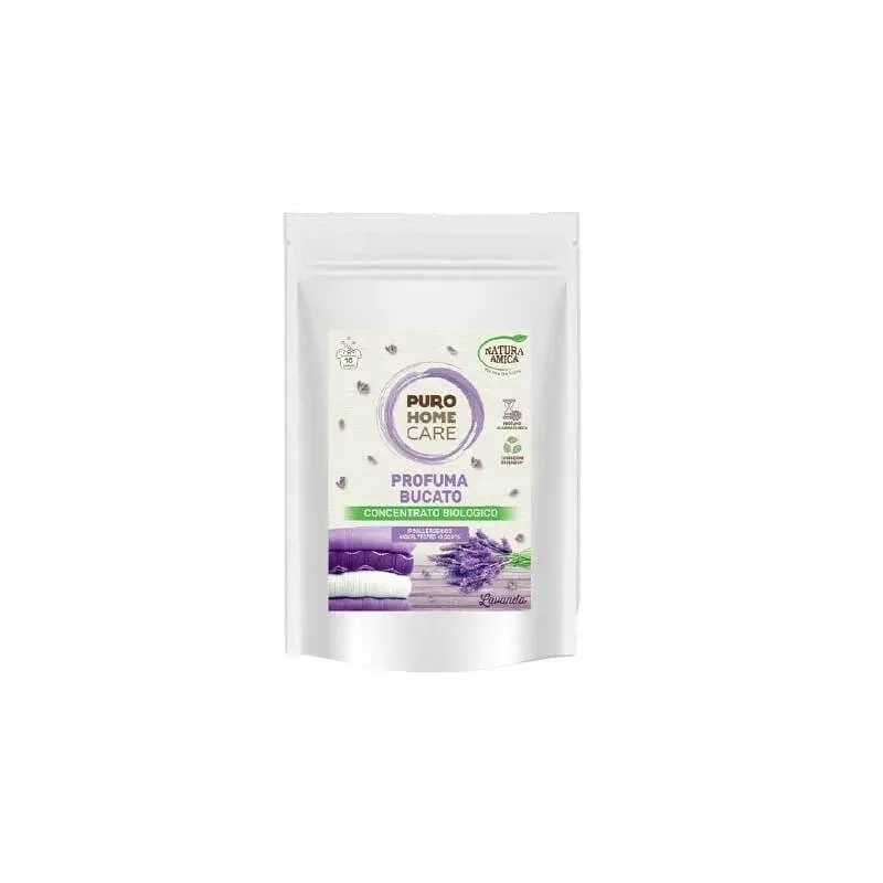 Natura Amica Puro – Parfum organic pentru rufe cu aromă de lavandă, 120 g — preț și oferte