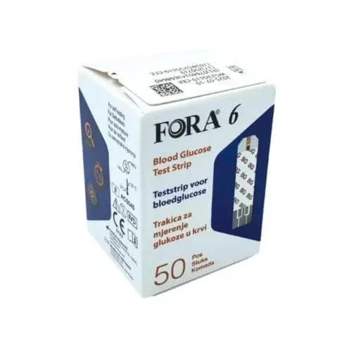 Fora 6 Benzi de testare a glucozei, 50 buc — preț și oferte