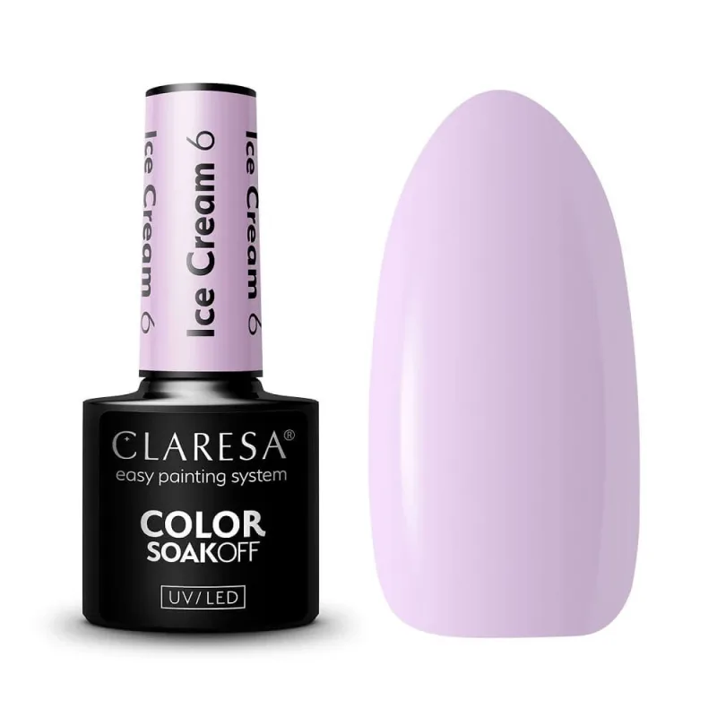 Claresa Soak Off UV/LED Ice Cream Hybrid Varnish 6, 5 g — preț și oferte