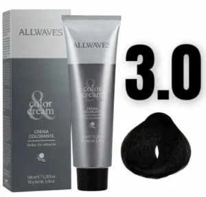 AllWaves Culoarea părului 3.0 Castaniu închis 100 ml