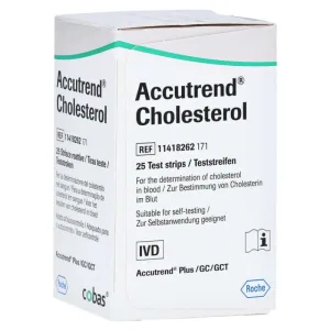 Accutrend Cholesterol Test Strips 25 buc