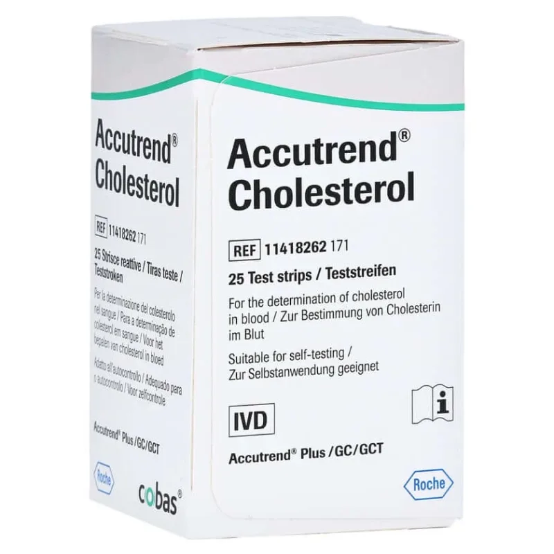 Accutrend Cholesterol Test Strips 25 buc — preț și oferte
