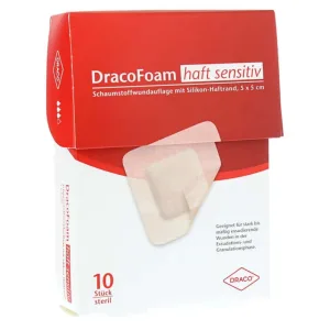 Dracofoam Adeziv spumă sensibilă pentru plăgi 5x 10 buc.
