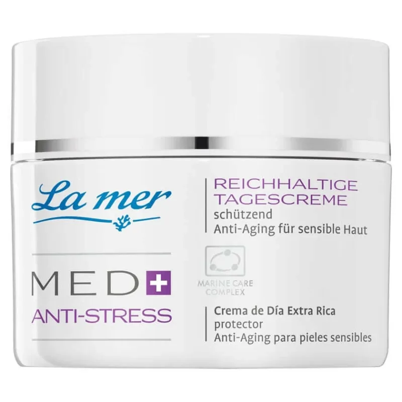 La mer MED+ ANTI-STRESS Cremă de zi bogată fără parfum 50 ml — preț și oferte