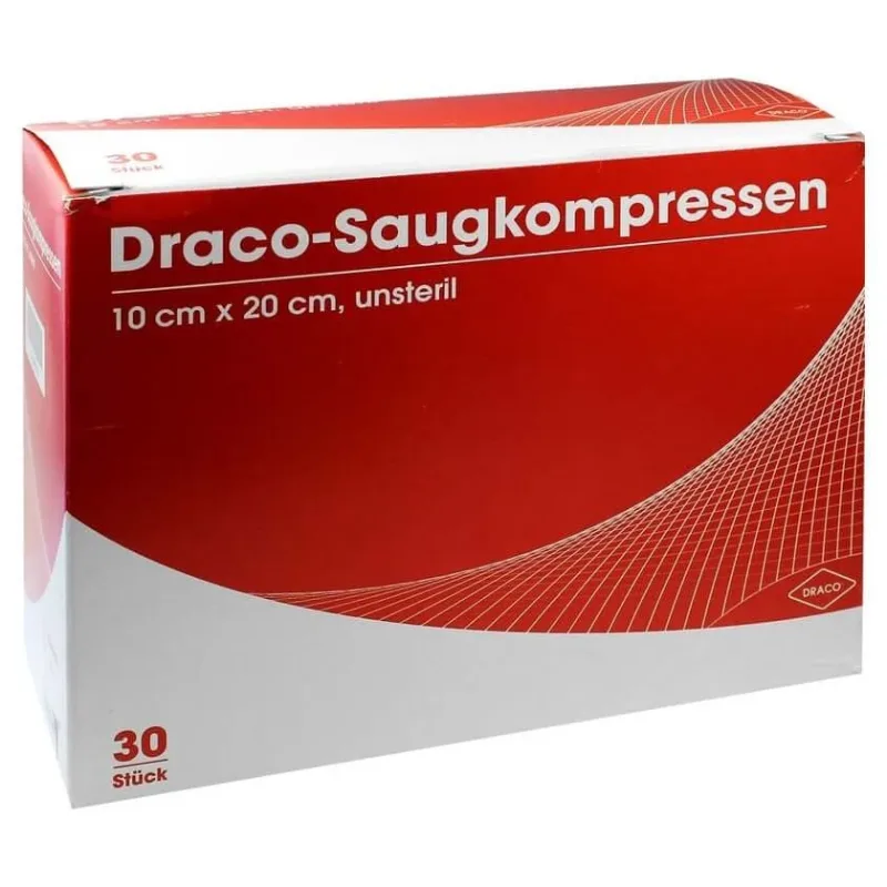 Tampoane absorbante nesterile 10x20 cm Draco 30 buc. — preț și oferte