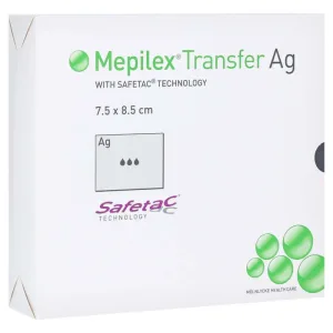 Pansament cu spumă Mepilex Transfer Ag 7.5x8, 10 buc.