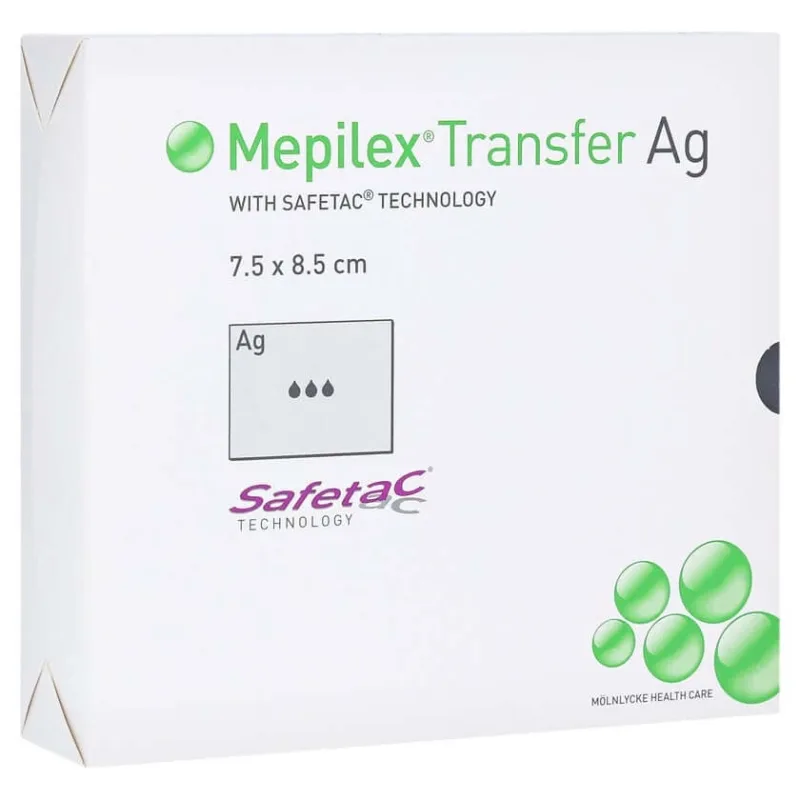 Pansament cu spumă Mepilex Transfer Ag 7.5x8, 10 buc. — preț și oferte
