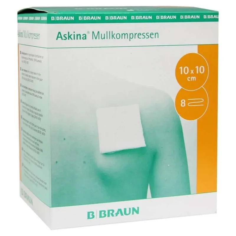 Comprese de tifon Askina 10x10cm sterile 25X2 buc — preț și oferte