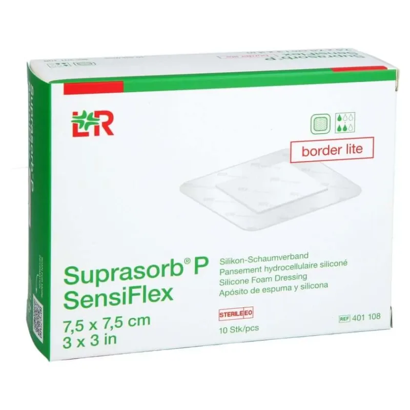 Suprasorb P Sensiflex Border Lite 7.5x7.5cm 10 buc. — preț și oferte