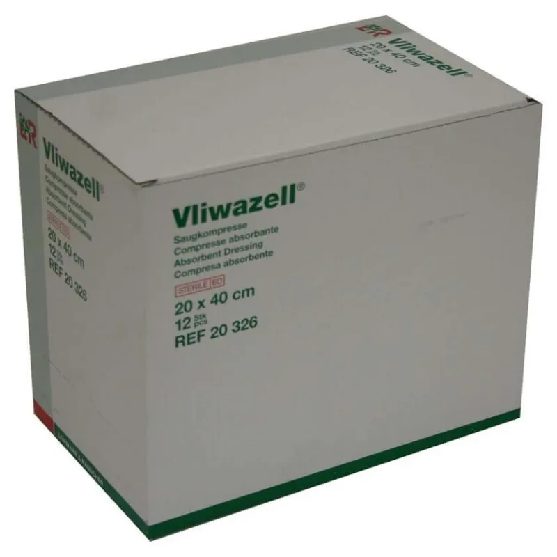 Vliwazell tampoane absorbante sterile 20x40 cm 12 buc. — preț și oferte