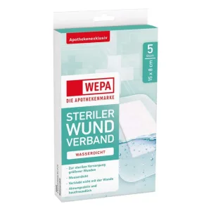 WEPA Pansament pentru rană impermeabil 15 x 8 cm steril 5 buc