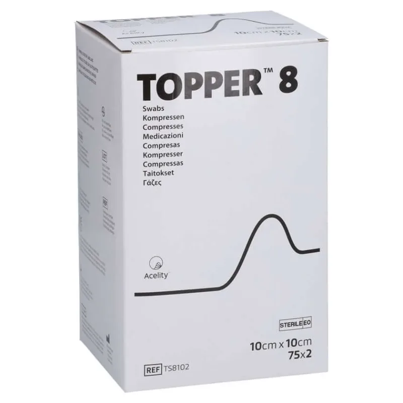 Topper 8 Compr.10x10 cm steril 75X2 buc — preț și oferte