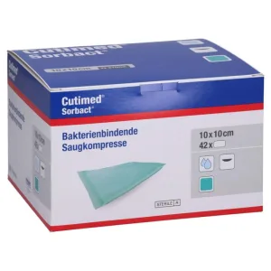 Comprese absorbante Cutimed Sorbact 10x10 cm 42 buc.