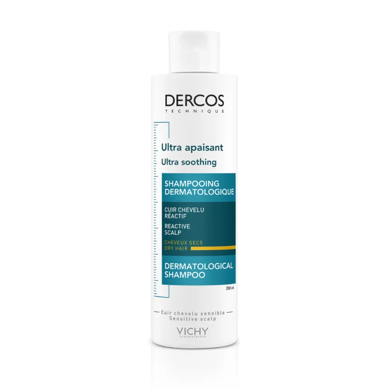 Sampon ultra calmant pentru par uscat Dercos Ultra Soothing, 200 ml, Vichy — preț și oferte
