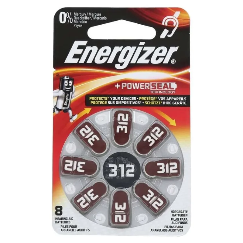 Baterie pentru aparate auditive Energizer 312 8 buc — preț și oferte