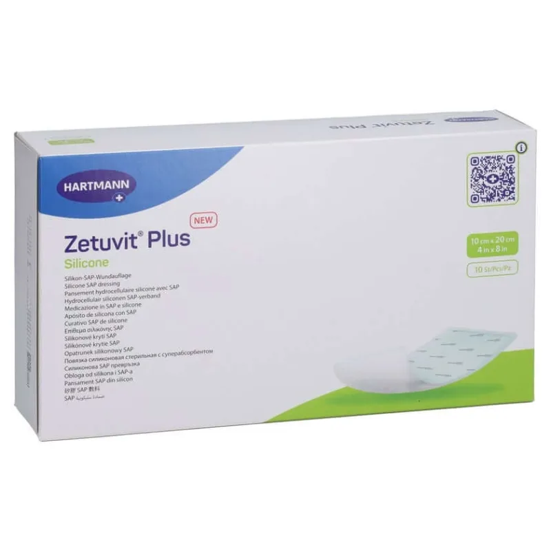 Zetuvit Plus silicon steril 10x20 cm 10 buc — preț și oferte