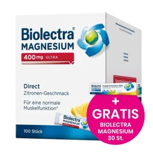 Biolectra Magneziu 400 mg ultra Direct Lemon vegan 100 St