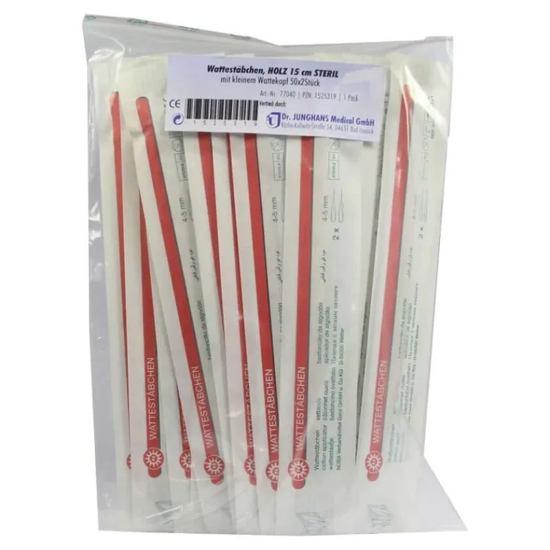 Muguri de bumbac lemn 15 cm cap mic st 50X2 buc — preț și oferte