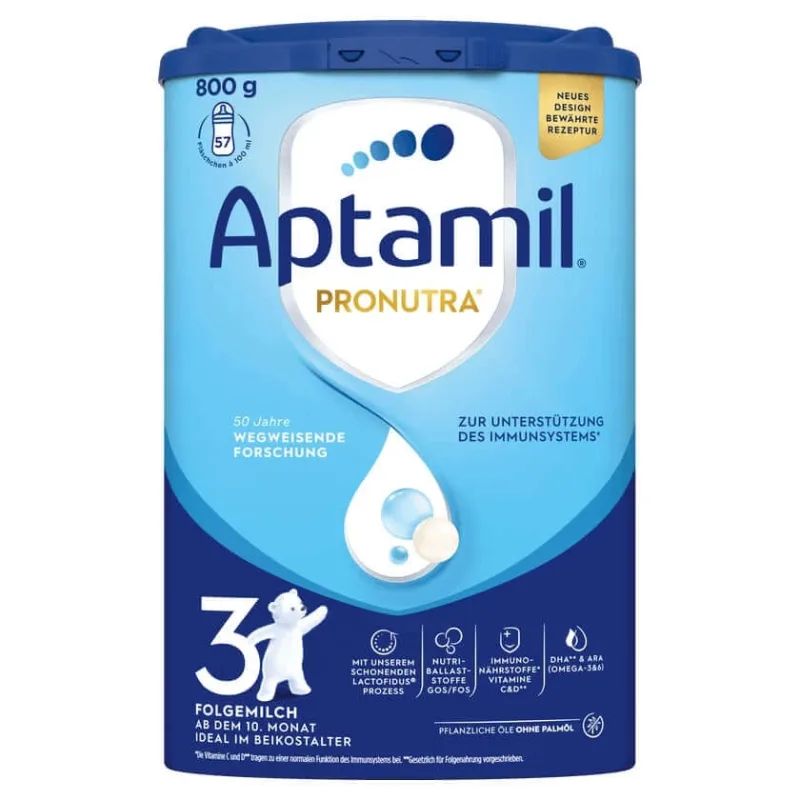 Aptamil Pronutra 3, lapte de continuare de la 10 luni 800 g — preț și oferte