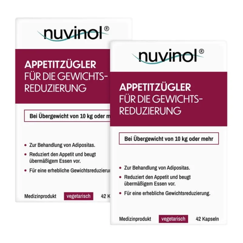nuvinol supresor de apetit capsule pachet dublu 2X42 buc — preț și oferte