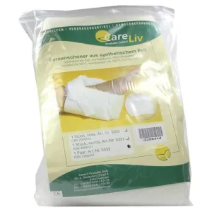Protecție pentru călcâi din blană antidecubit 2 buc