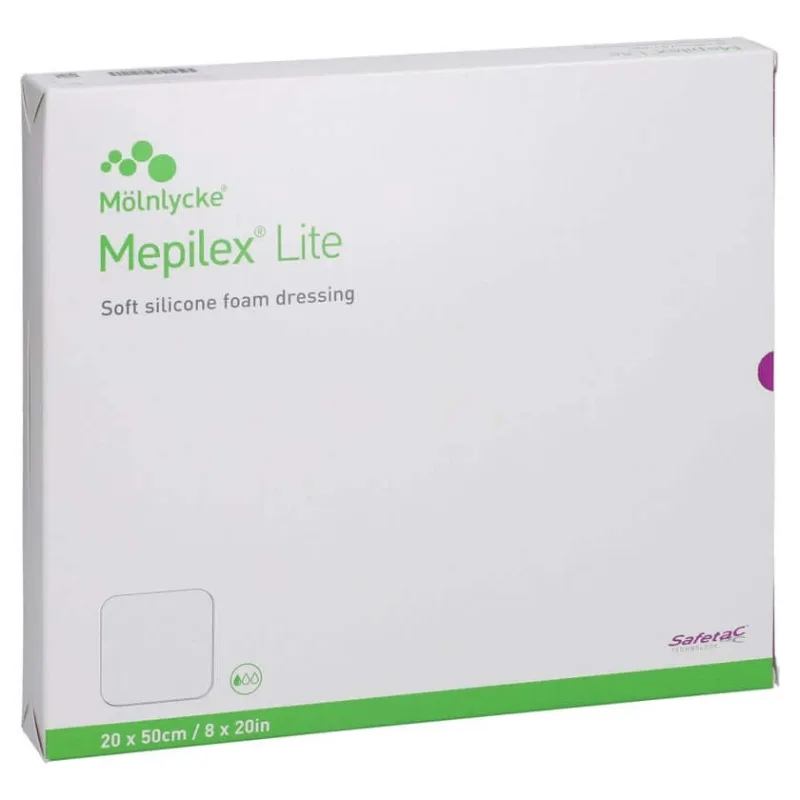 Pansament spumă Mepilex Lite 20x50 cm steril 4 buc. — preț și oferte