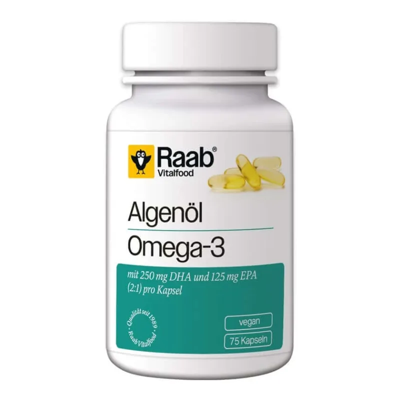 Raab Vitalfood® Omega-3 din capsule de ulei de alge 75 Capsule — preț și oferte