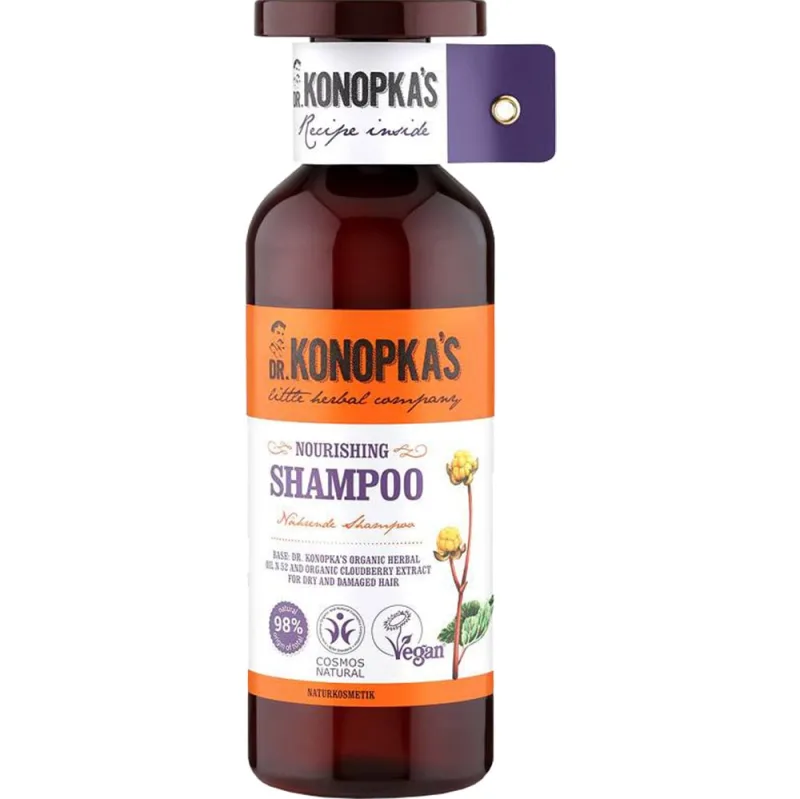 Sampon hranitor pentru par uscat sau deteriorat, 500 ml, Dr. Konopkas — preț și oferte