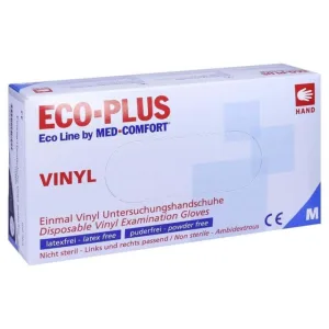 Mănuși de unică folosință din vinil fără pudră M 100 buc