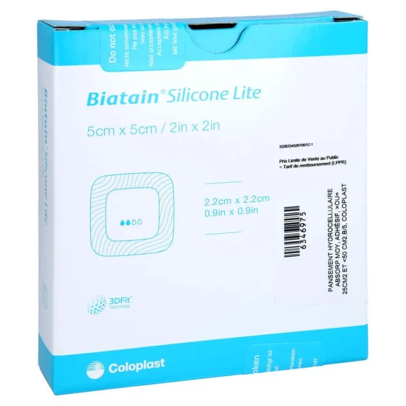 Biatain Silicon Lite pansament spumă 5x5 5 buc — preț și oferte