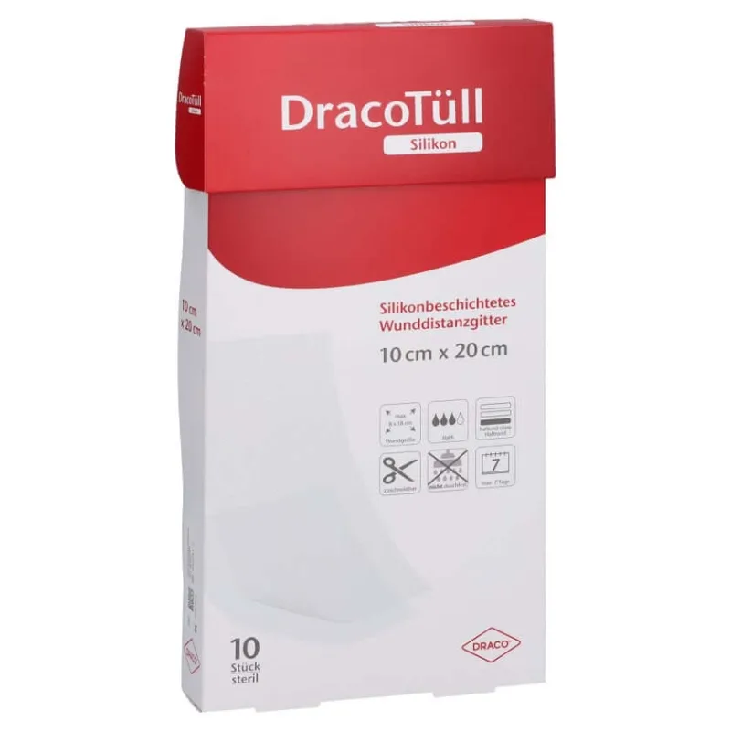 DracotÜll Silik.10x20cm Silicon de acoperire a rănii cont.onl 10 buc — preț și oferte
