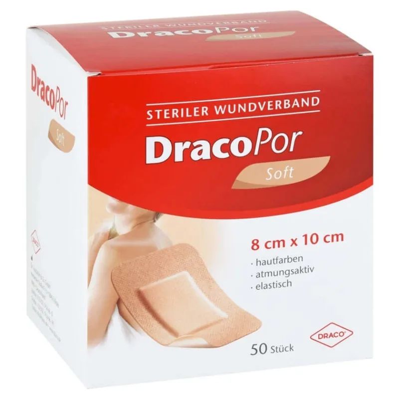 Pansament Dracopor 8x10 cm piele sterilă 50 buc — preț și oferte