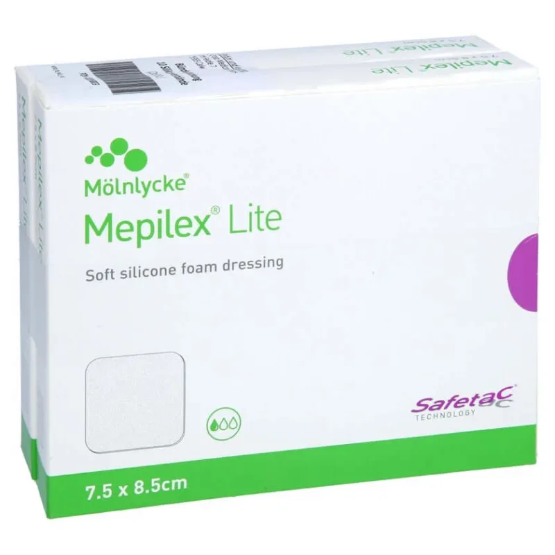 Pansament din spumă Mepilex Lite 7,5x8,5 cm st 10 buc — preț și oferte