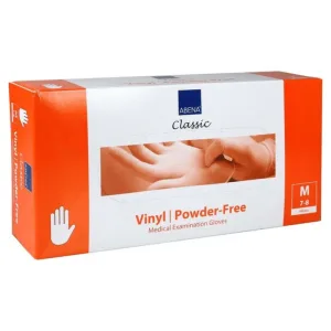 Mănuși de vinil fără pudră mediu 100 buc