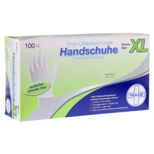 Mănuși de unică folosință din vinil fără pudră XL 100 buc