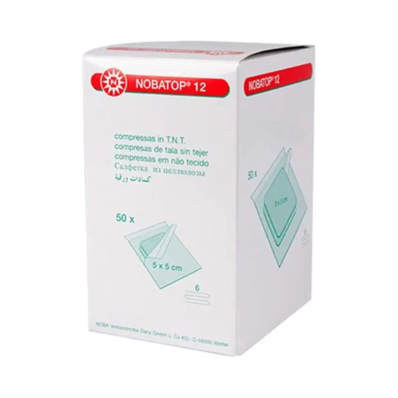 Nobatop 12 comprese 5x5 cm sterile 50X2 buc — preț și oferte